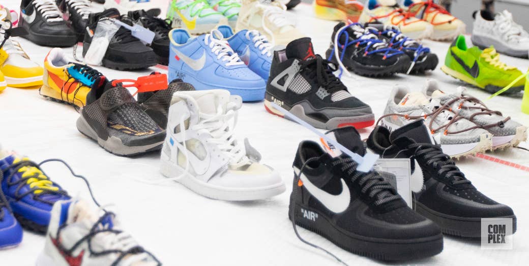 A Virgil Abloh-created sneaker exhibit opens in New York