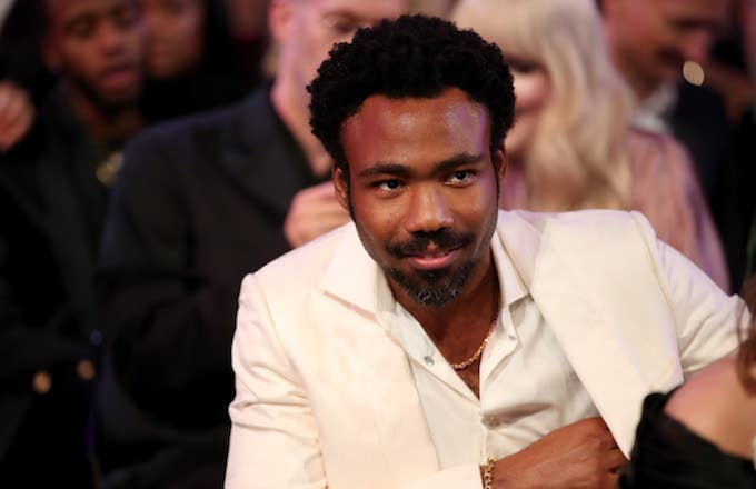 Childish Gambino attends the 60th Annual Grammy Awards at Madison Square Garden.