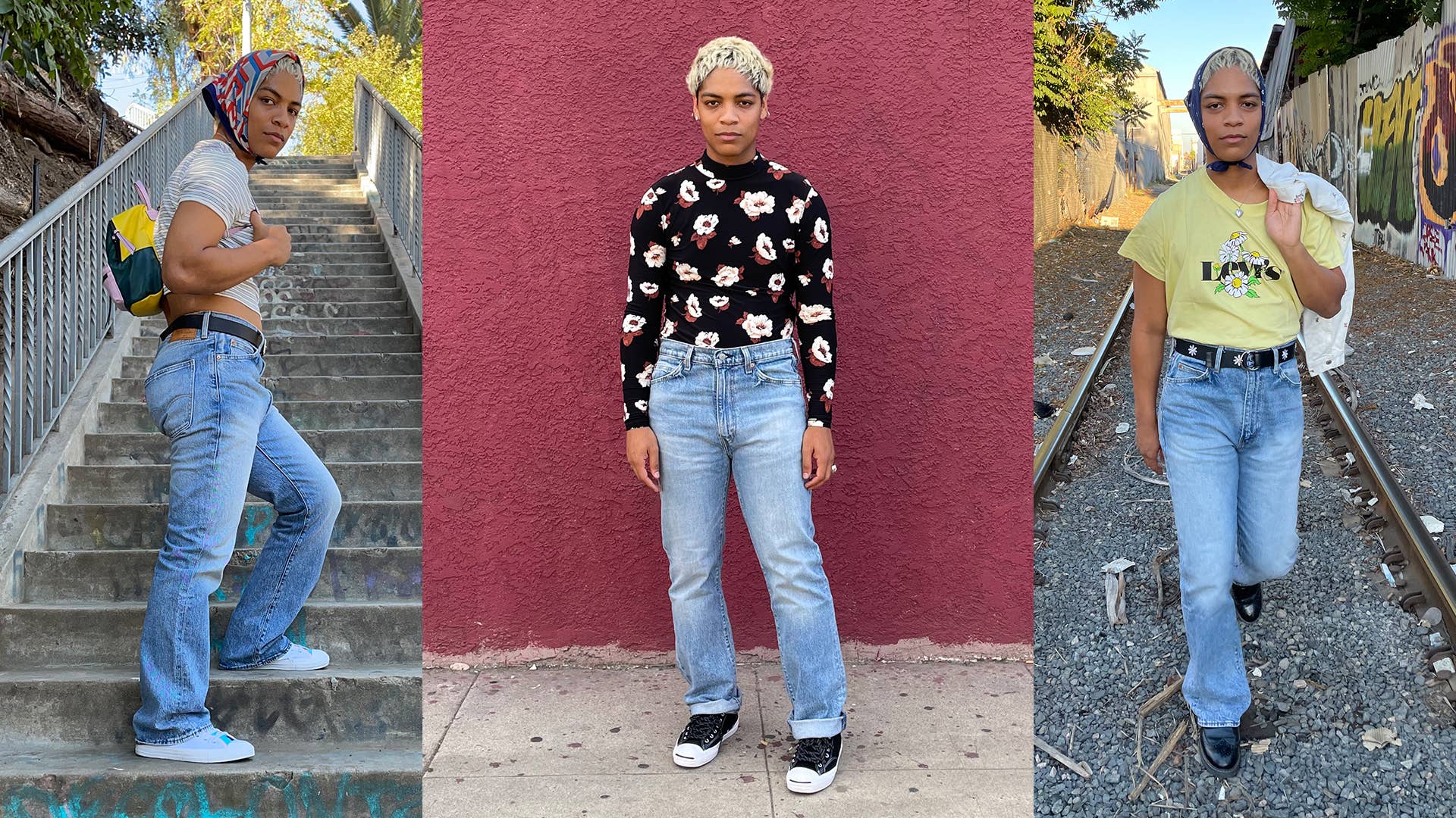 Kane Caples Shows How to Wear Popping Fall Prints With Levi's® So