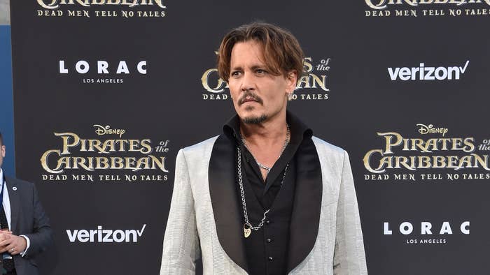Actor Johnny Depp arrives at the premiere of Disney&#x27;s &#x27;Pirates of the Caribbean: Dead Men Tell No Tales&#x27;