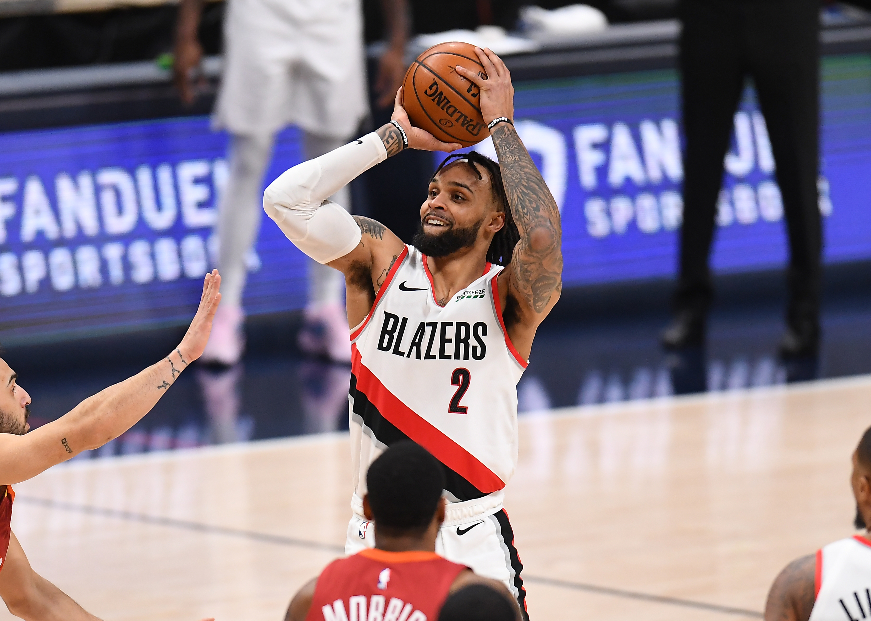 Gary Trent Jr Blazers Nuggets 2021