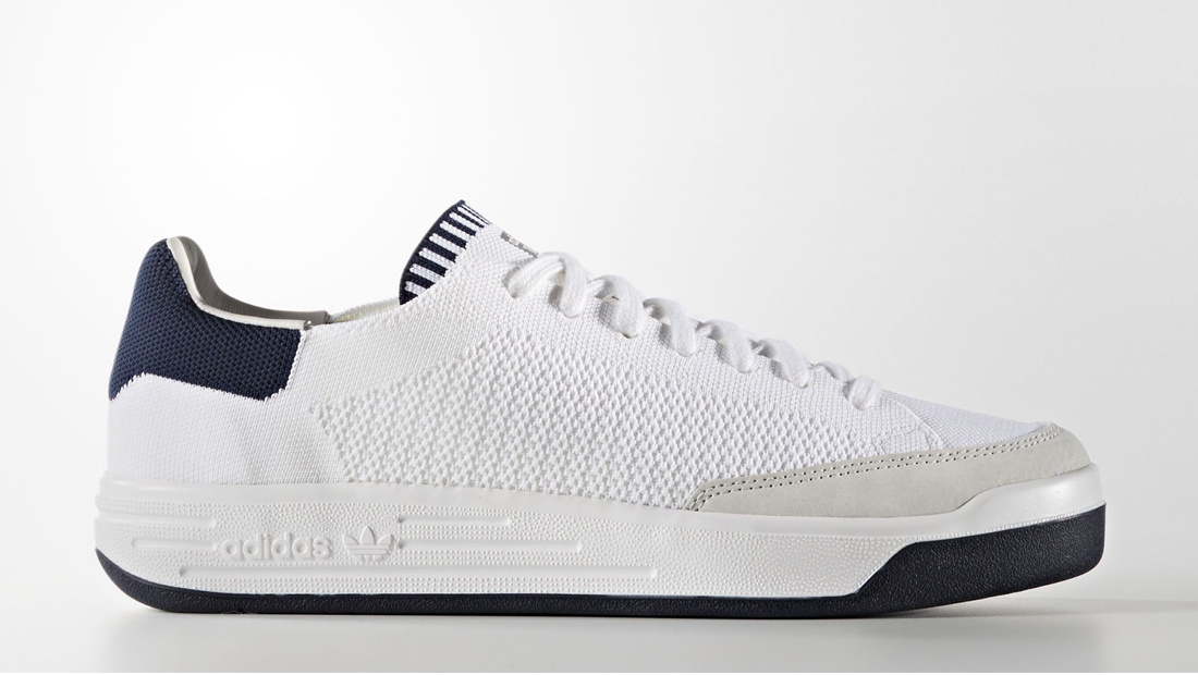 The Rod laver gets an update with the adidas Rod Laver Primeknit in white and navy