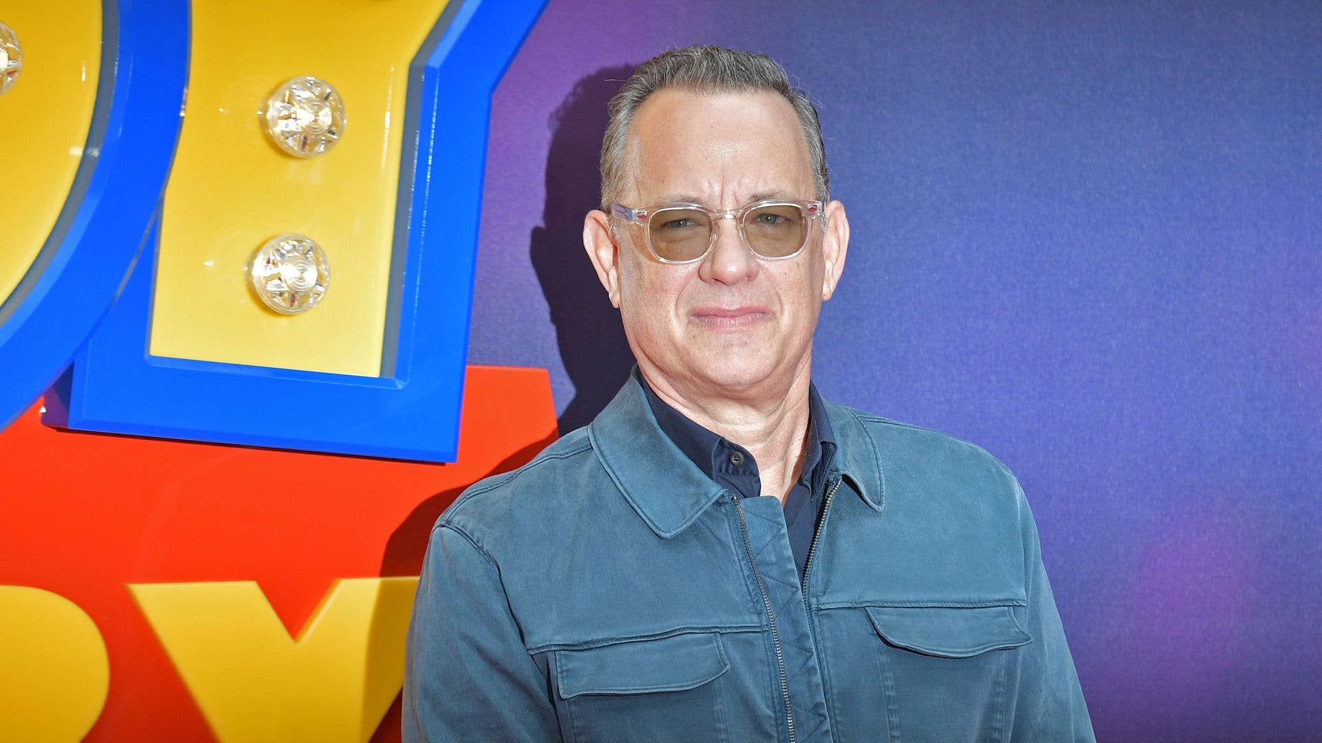 Tom Hanks on the red carpet upon arriving for the European premiere of the film Toy Story 4.