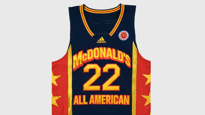 A jersey for an upcoming basketball game is shown