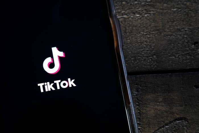 Tiktok app on a smartphone