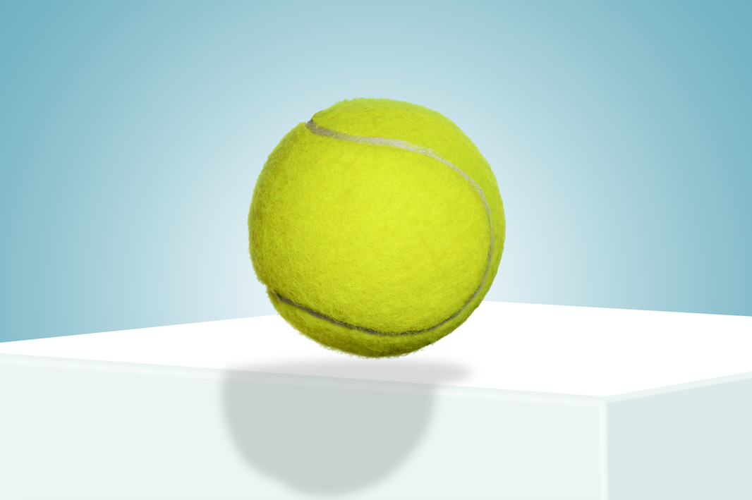 life hacks hang a tennis ball