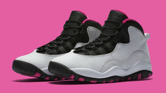 Air Jordan 10 &quot;Vivid Pink&quot; Release Date 487211 008 (1)