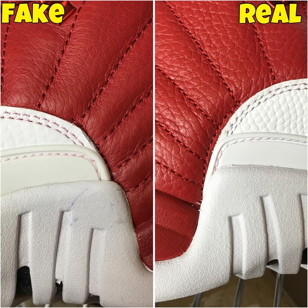 Air Jordan XII 12 Gym Red Alternate Real Fake Legit Check (8)