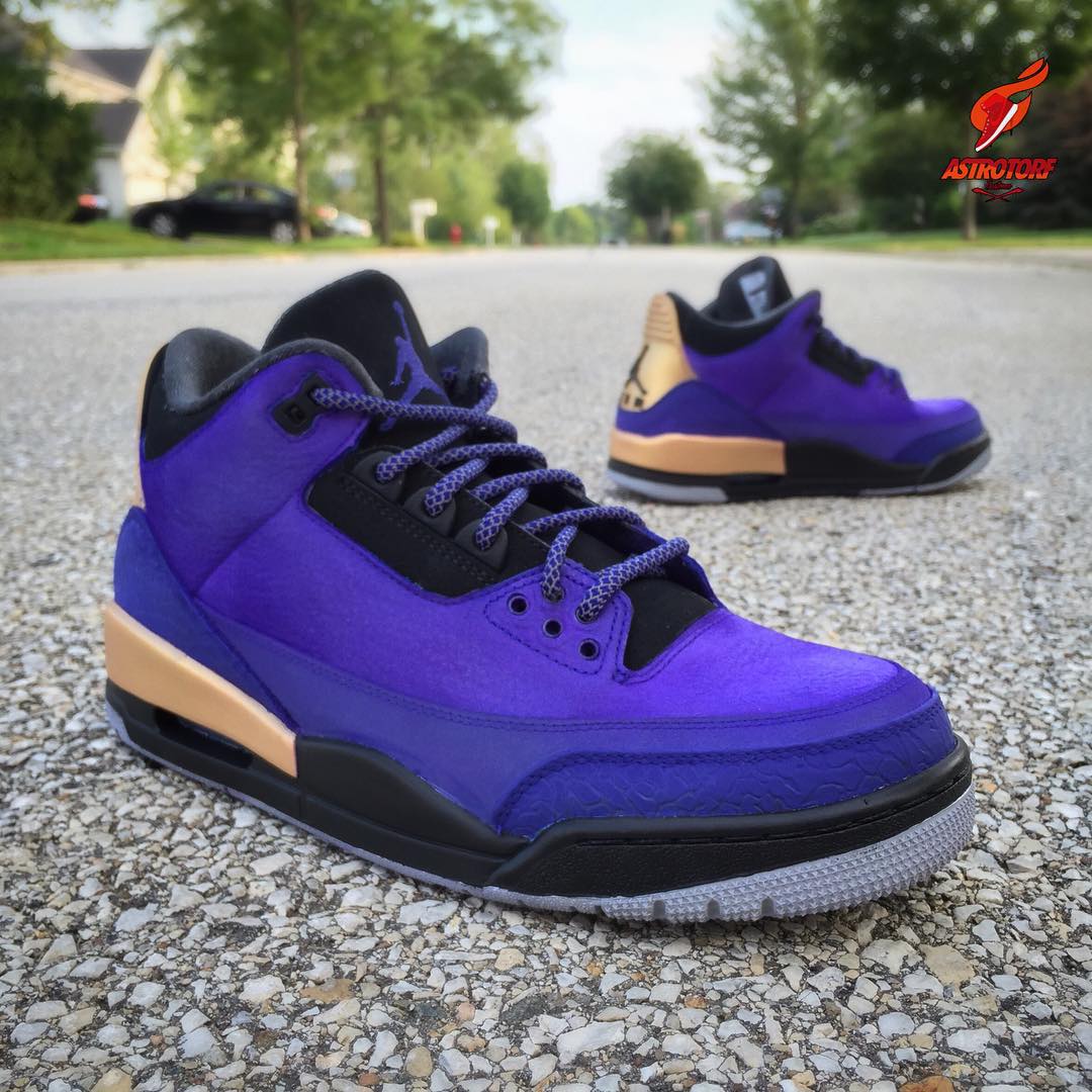 custom jordan 4 purple