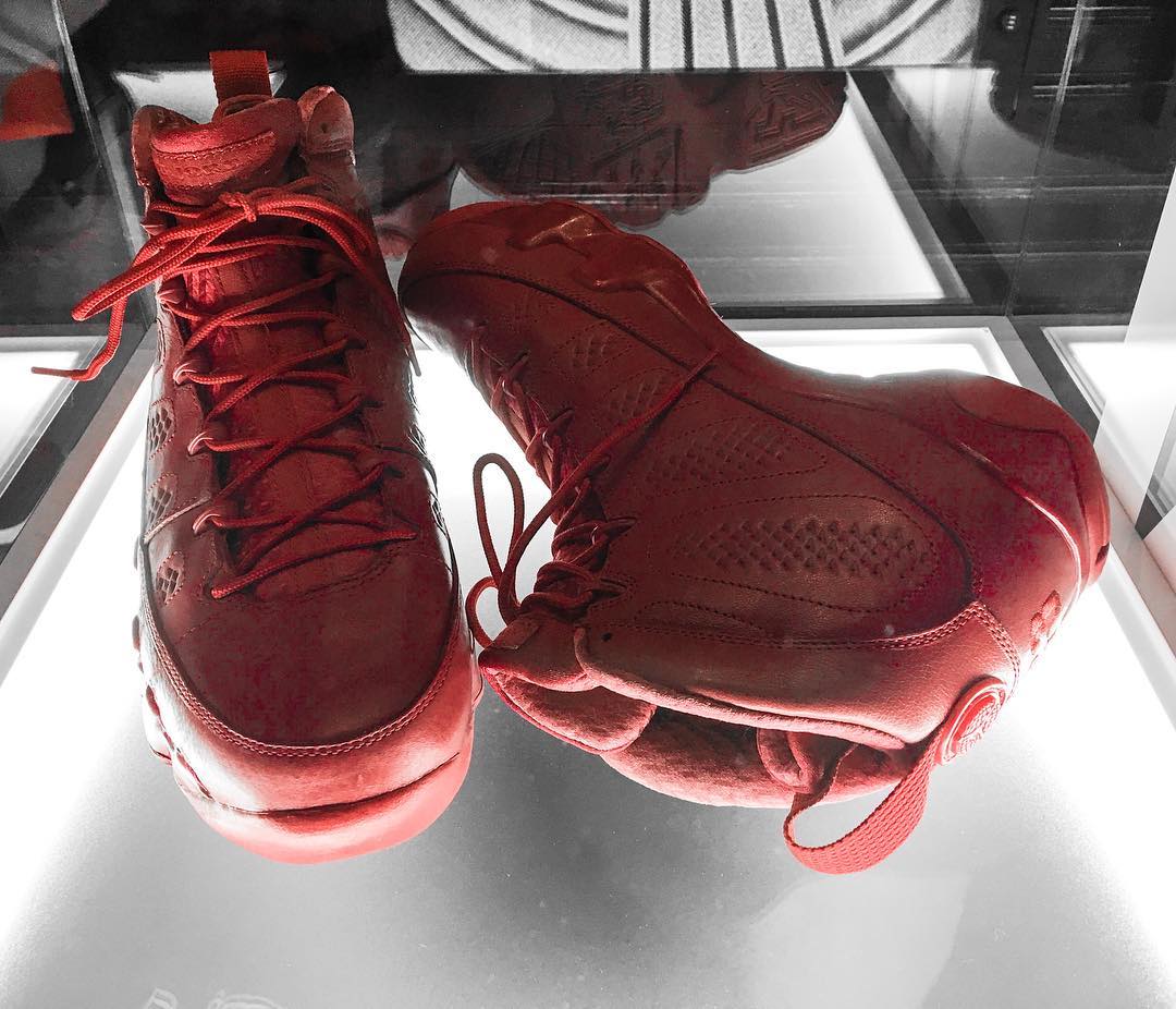 All Red Air Jordan 9