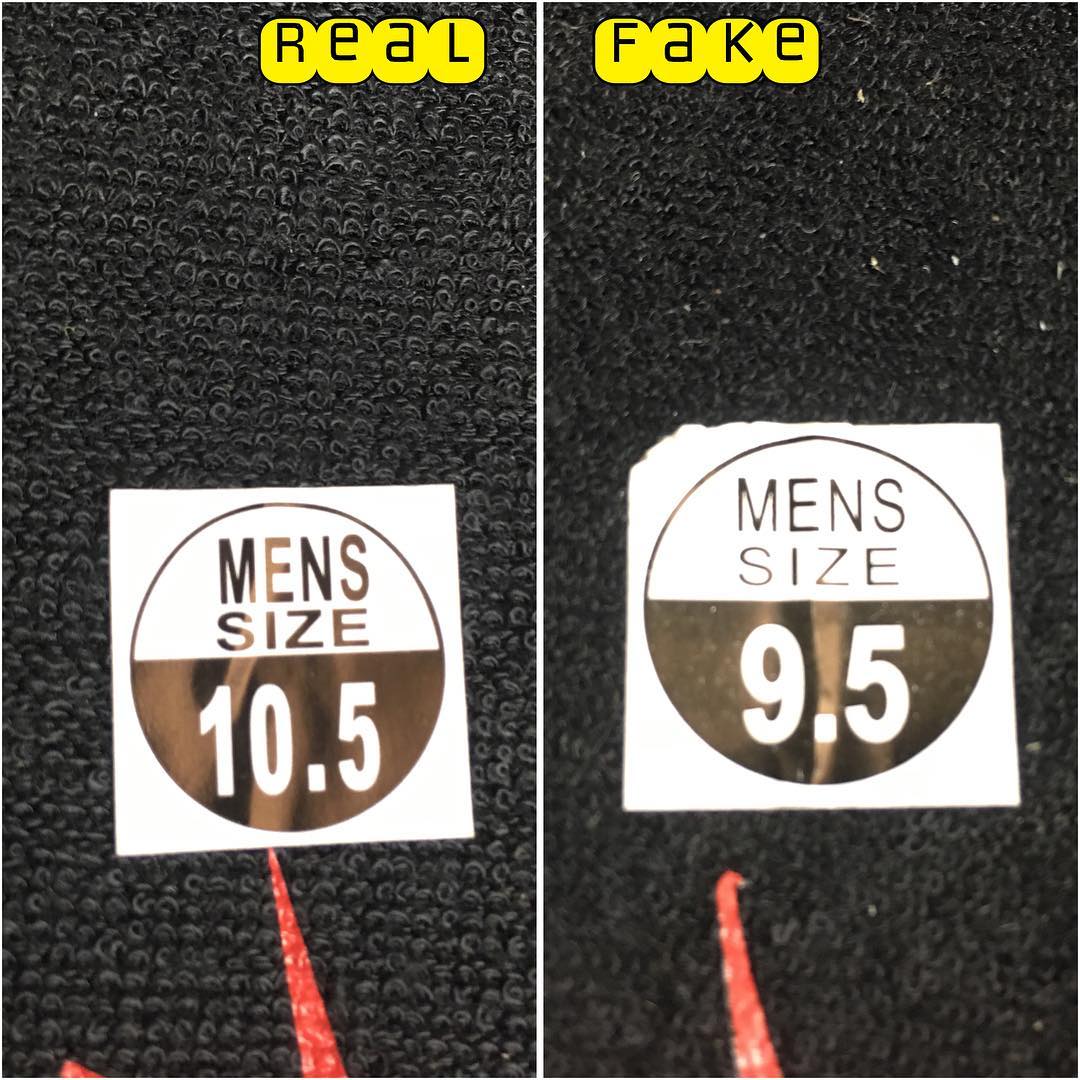Air Jordan IV 4 &quot;Cement&quot; Real vs. Fake Legit Check: Insole Stickers