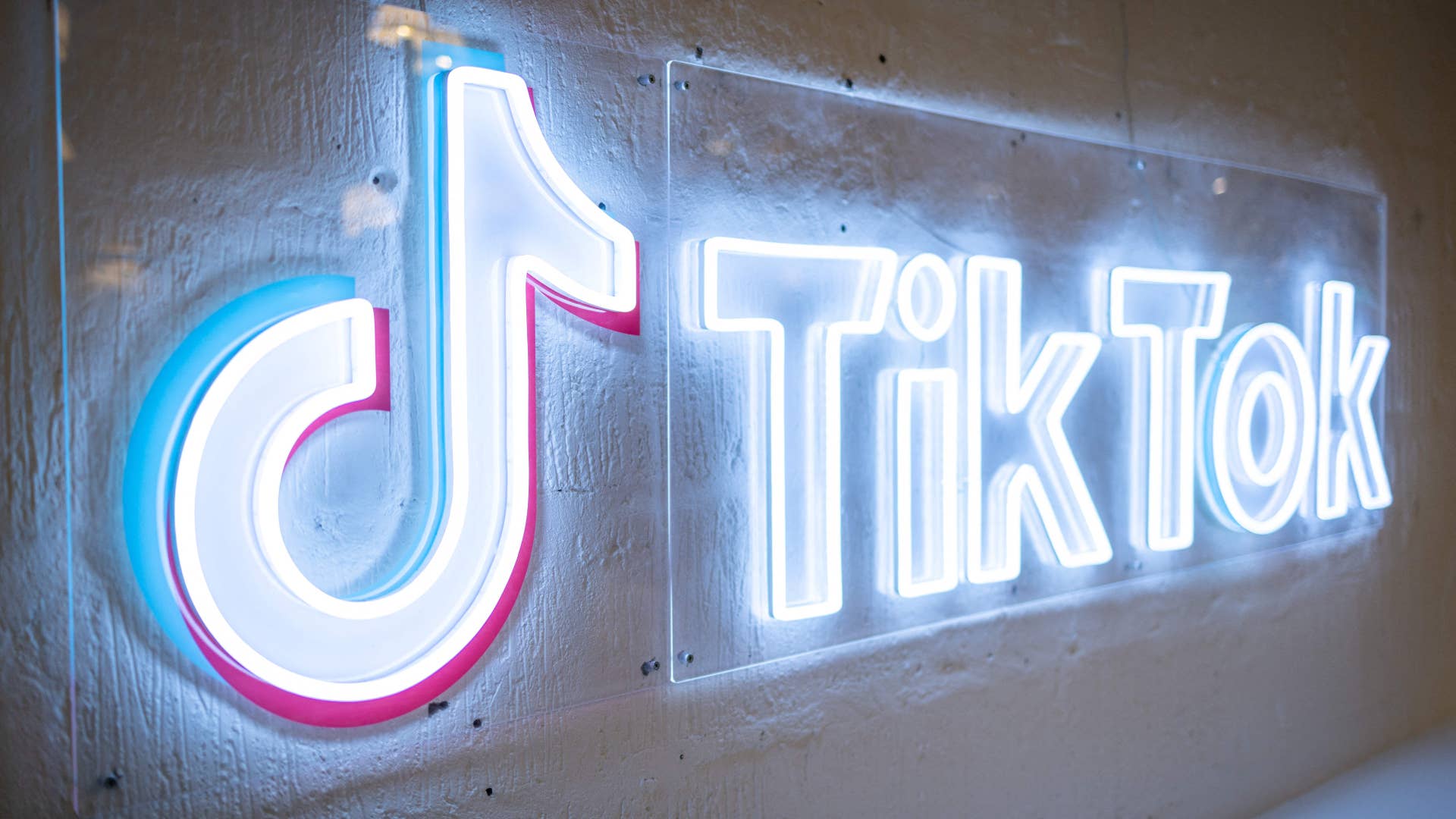A logo for the TikTok service is pictured