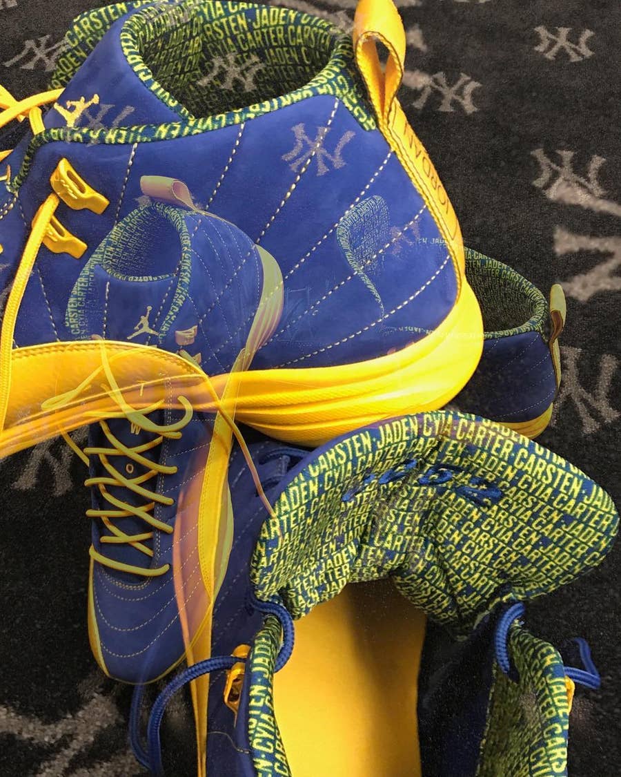 MLB's Jordan Athletes Receive Custom Air Jordan 12 Cleats for