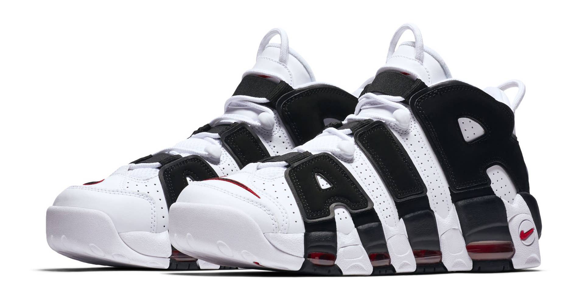 How The Nike Air More Uptempo Varsity Red Looks On-Feet
