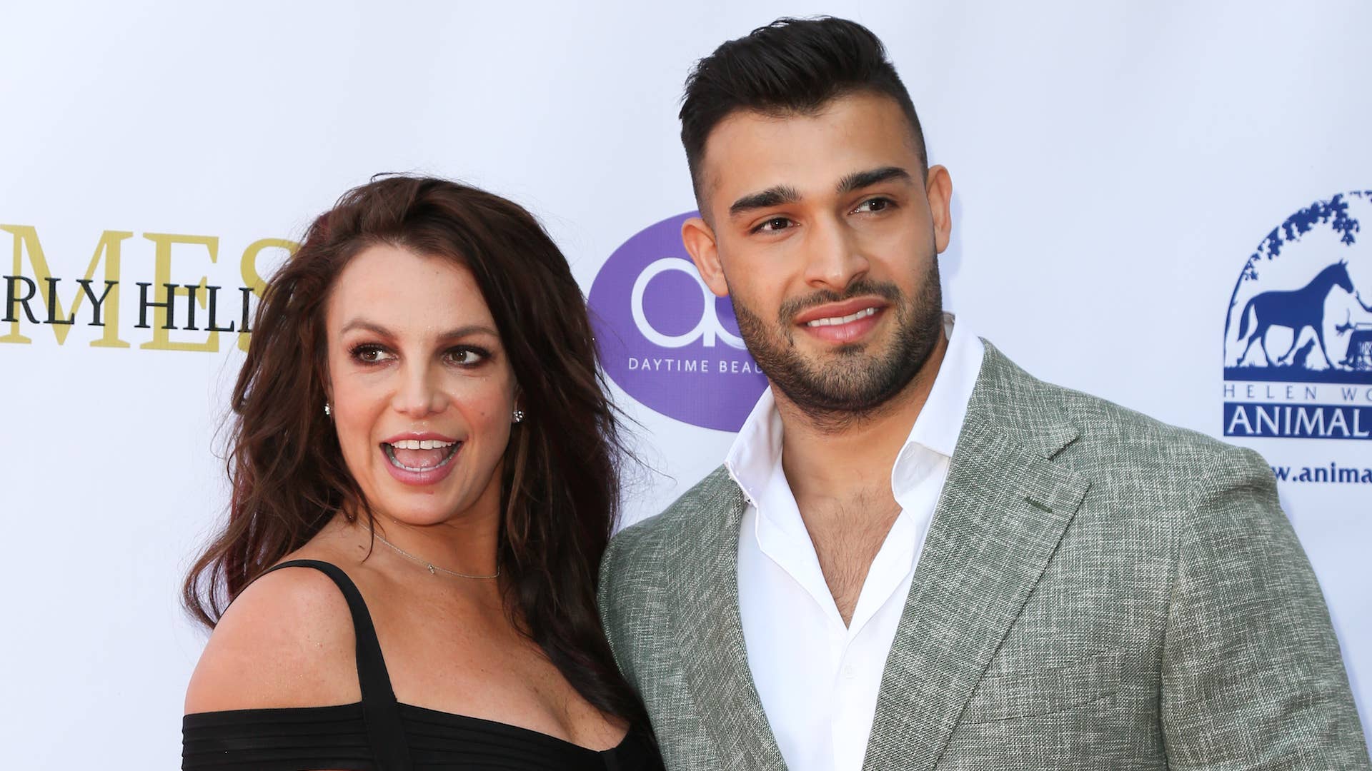 Britney Spears (L) and Sam Asghari (R)