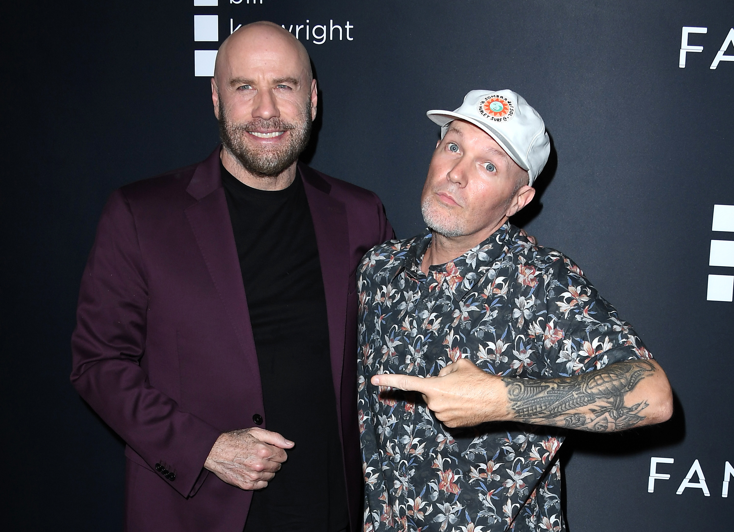 John Travolta and Fred Durst arrives at the Premiere Of &#x27;The Fanatic&#x27;