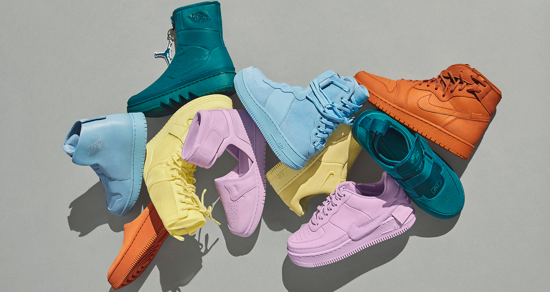 Nike and Jordan Brand Ready Spring Colored Sneakers for Women