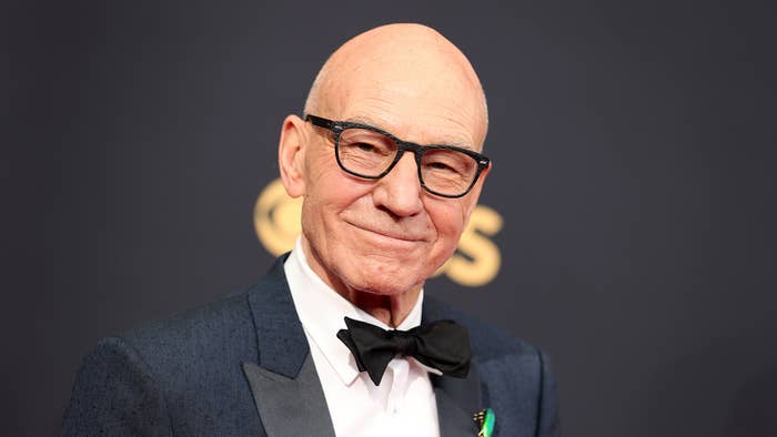 Patrick Stewart attends the 73rd Primetime Emmy Awards