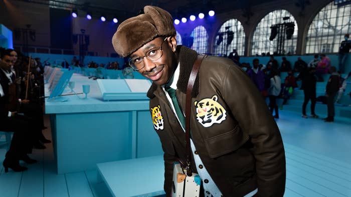 Tyler, the Creator attends PFW Louis Vuitton Fall/Winter 2022/2023 show