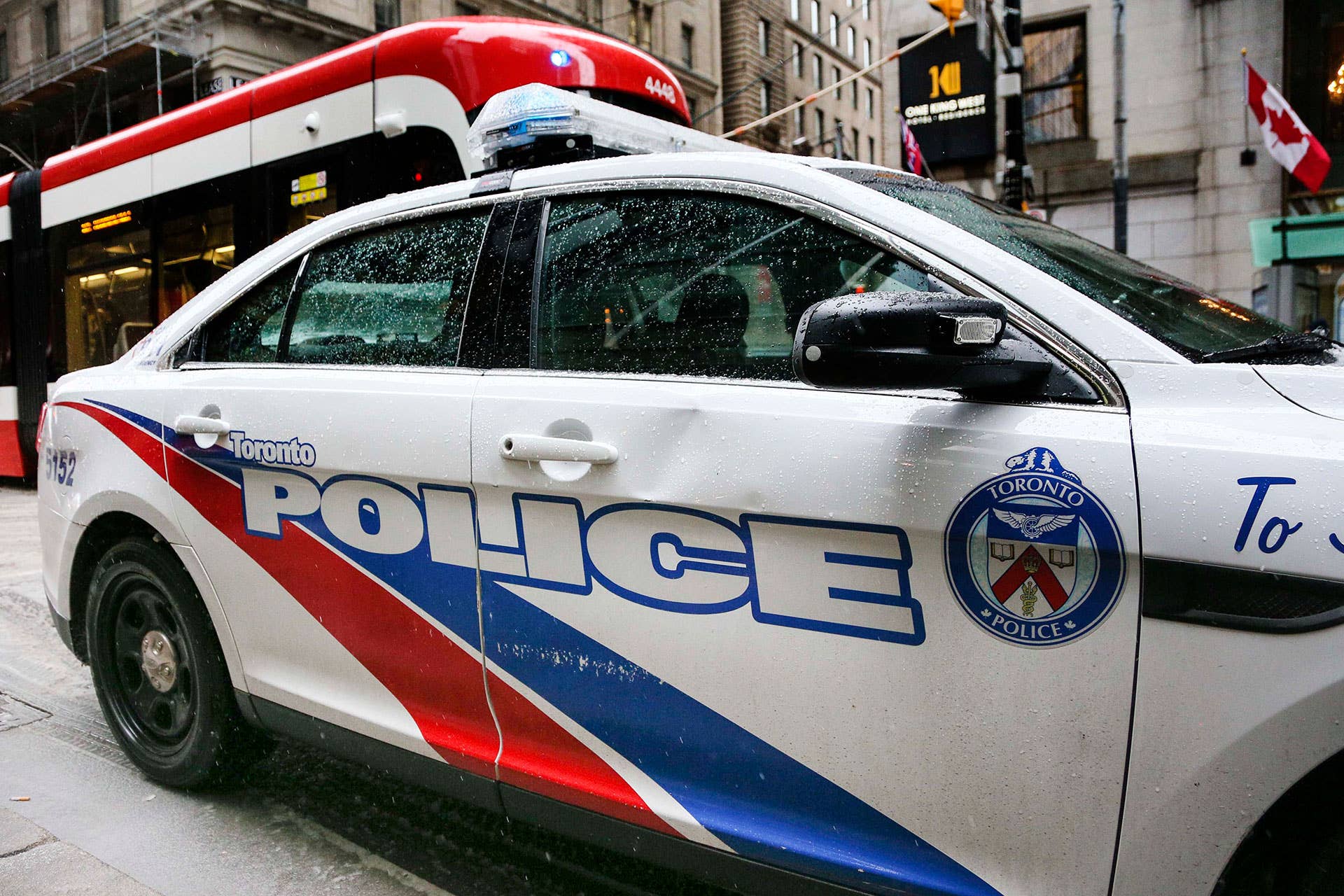 Toronto police car close-up