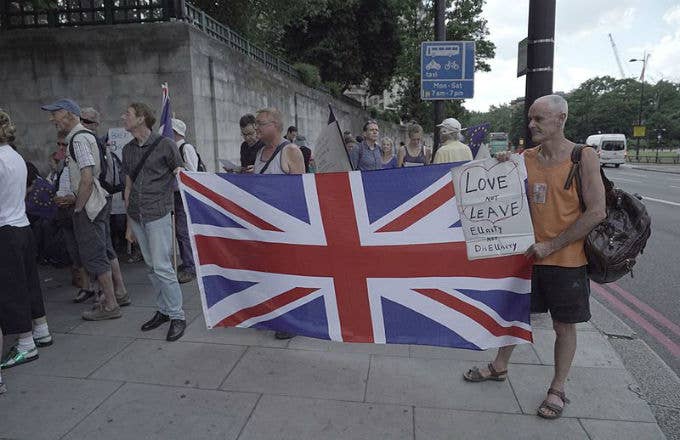 Brexit protesters