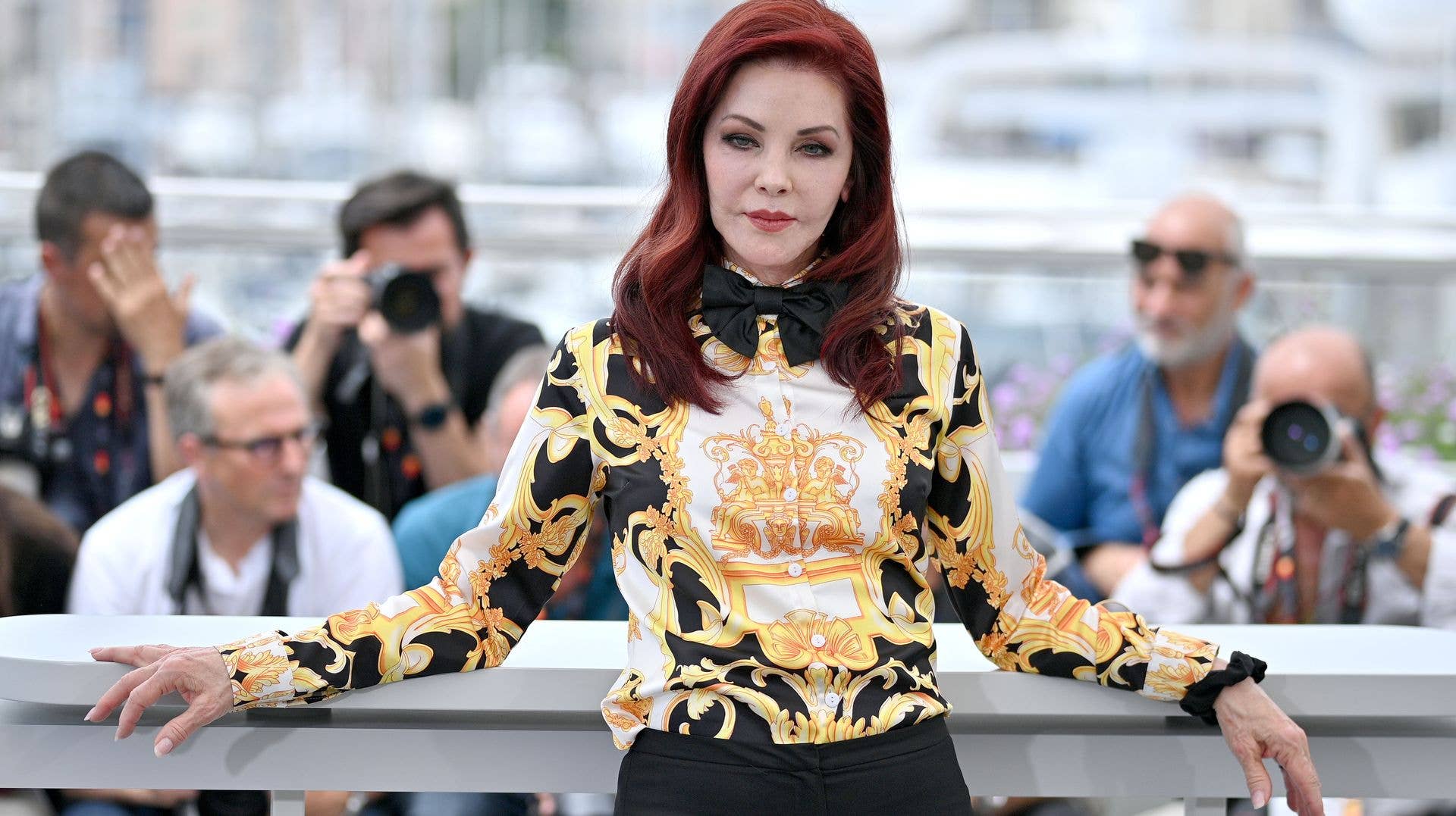 Priscilla Presley attends the photocall for "Elvis"