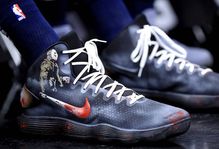 Karl Anthony Towns Custom Jason Nikes