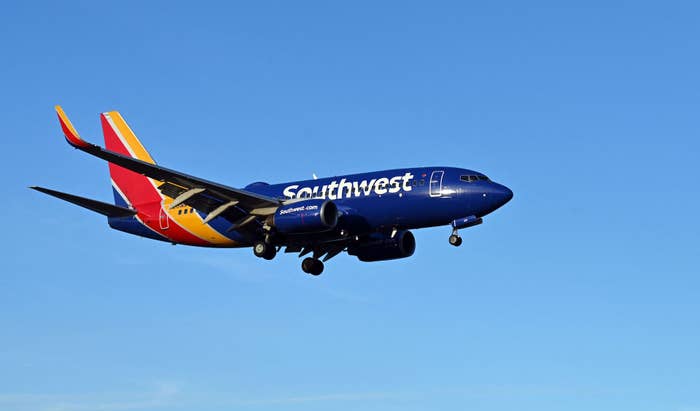 Southwest Airlines flight taking off