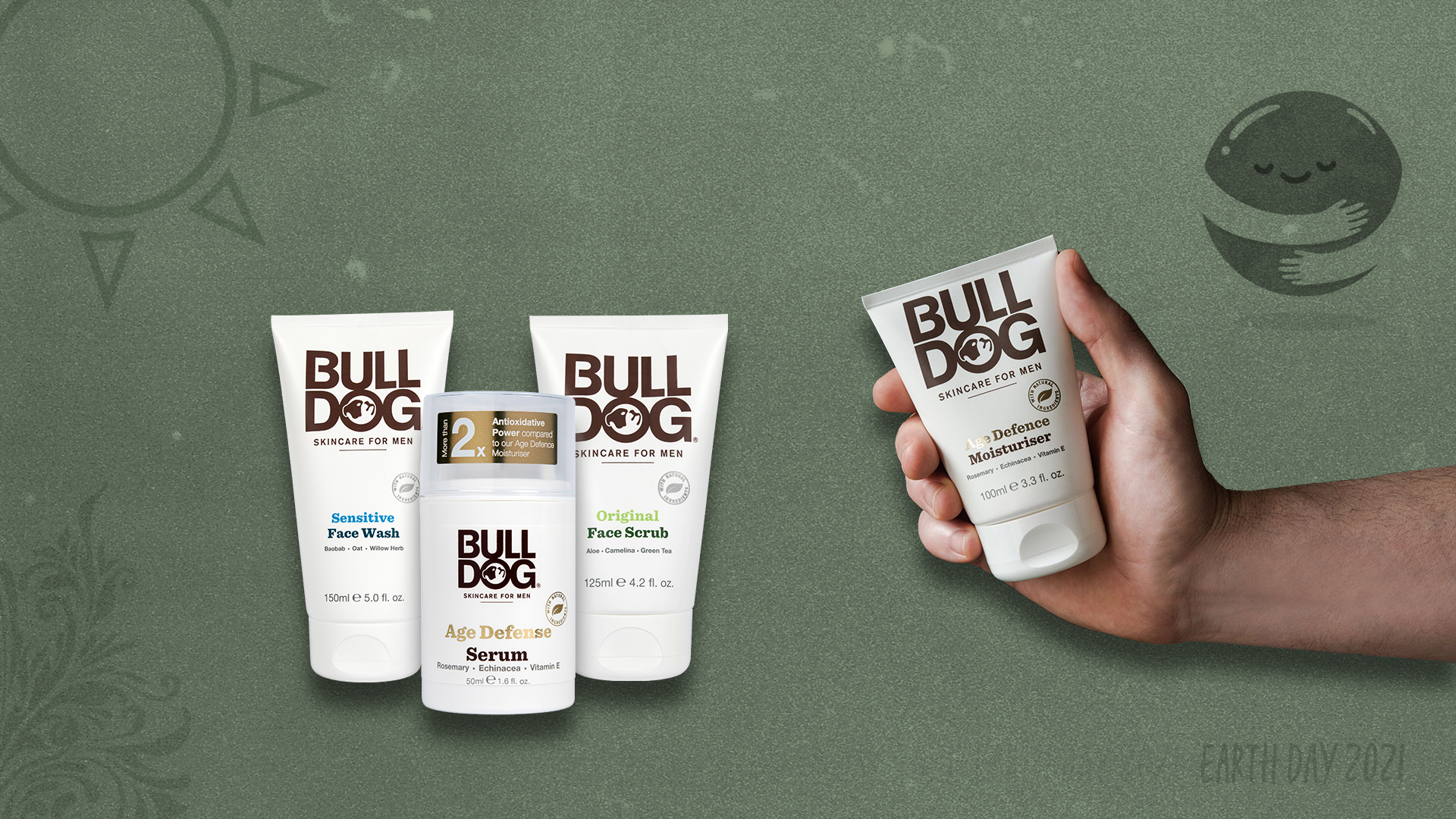 Bulldog Skincare Earth Day Face Products