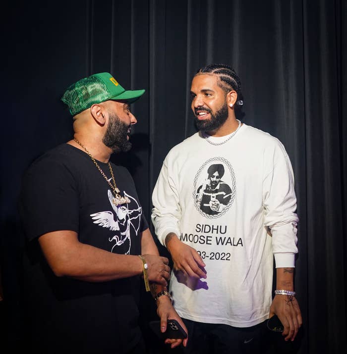 Drake wears Sidhu Moose Wala shirt