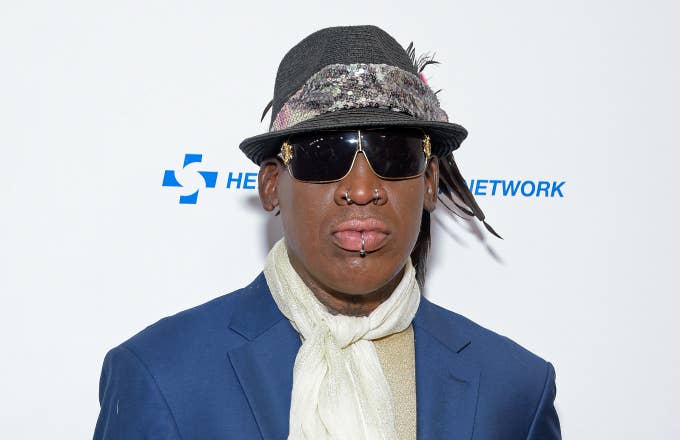 Dennis Rodman attends the 19th annual Harold and Carole Pump Foundation Gala