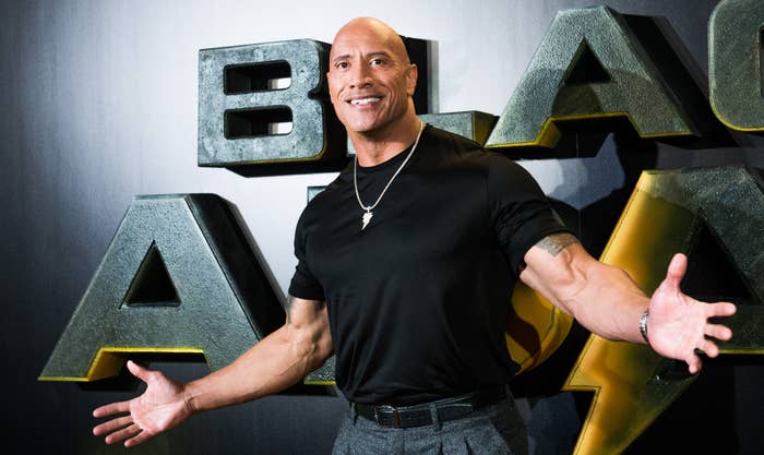 Dwayne Johnson on red carpet