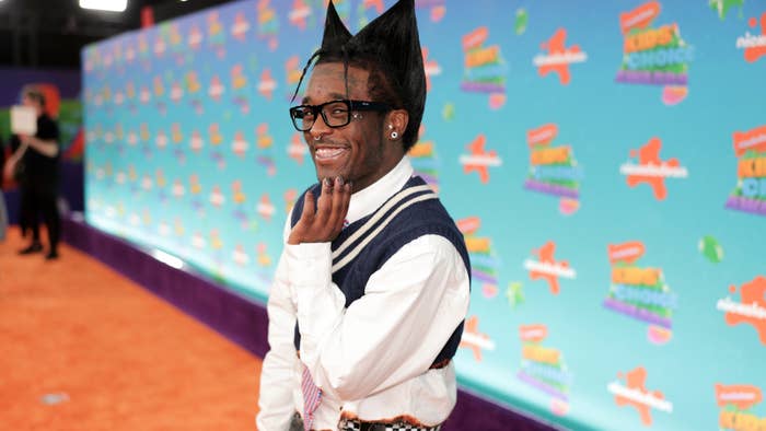 Uzi is seen on the red carpet at the KCAs