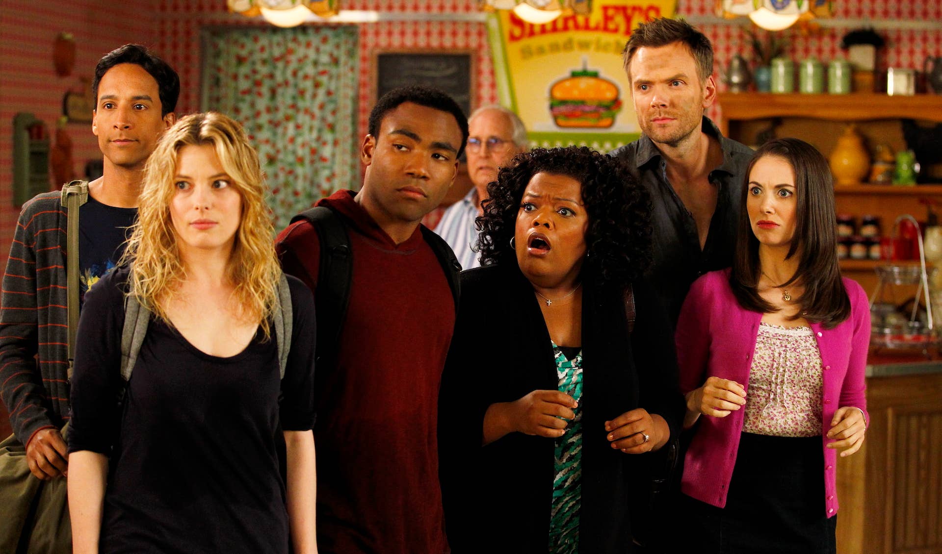 Community cast in still from show