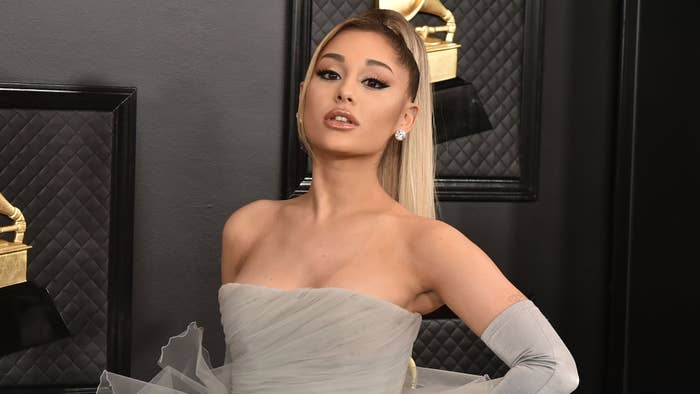 Ariana Grande attends the 62nd Annual Grammy Awards.