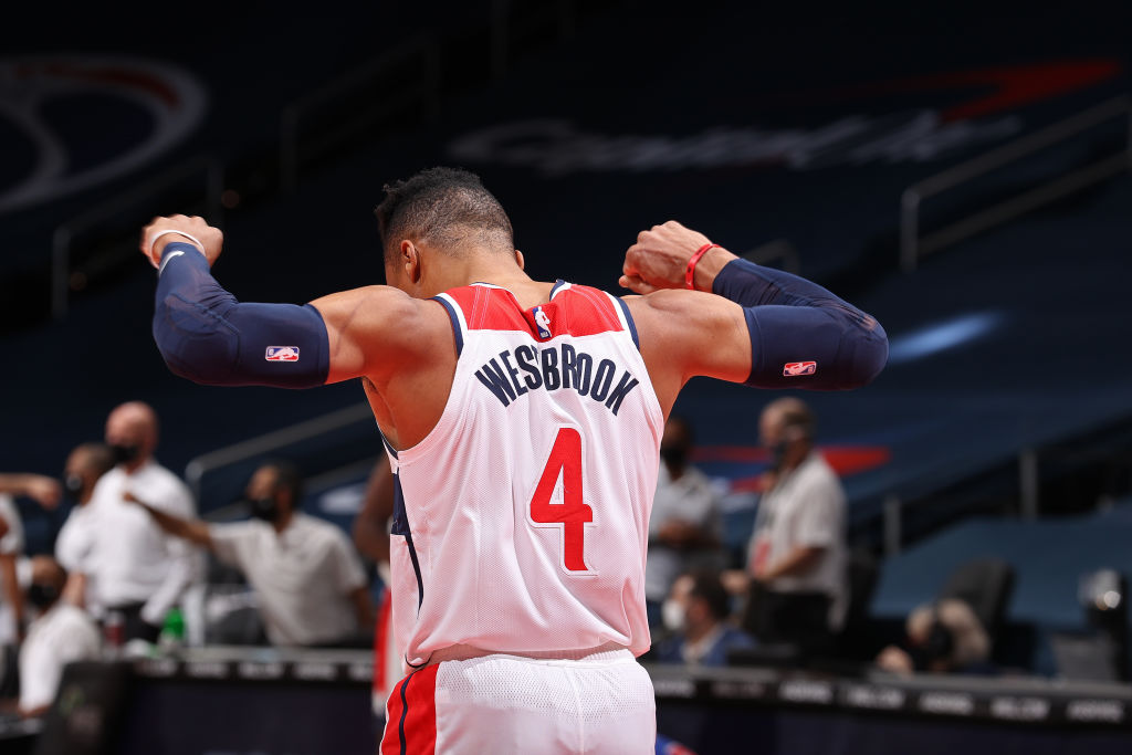 Russell Westbrook Warumup Wizards Pistons 2020