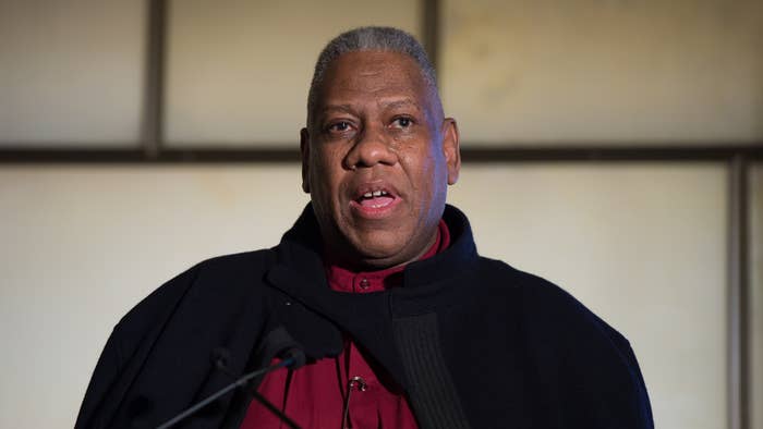 Andre Leon Talley attends The Daily Front Row Second Annual Fashion Media Awards.