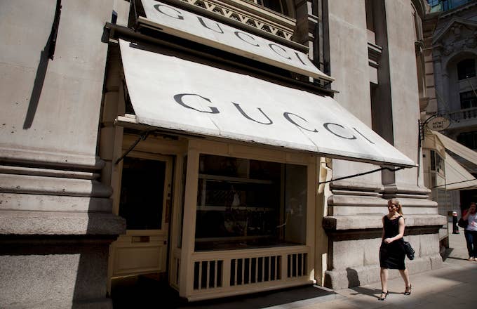 A Gucci store.