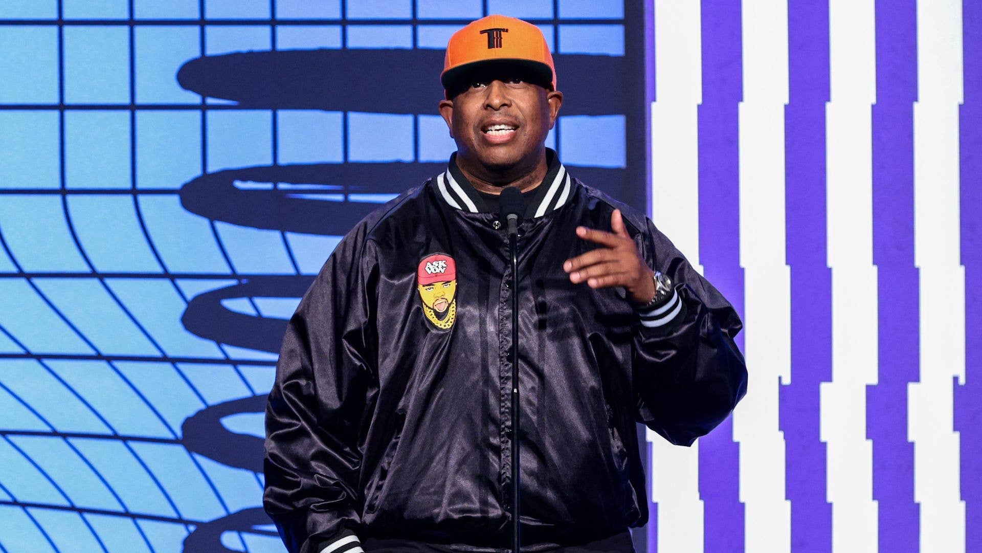 DJ Premier speaks onstage at the 26th Annual Webby Awards