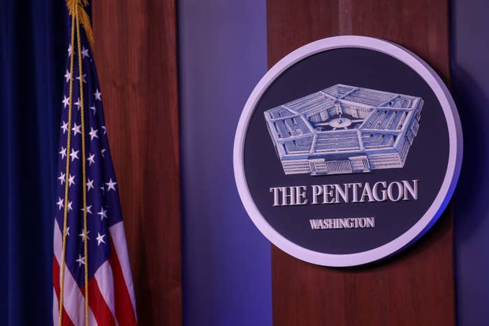 Pentagon podium