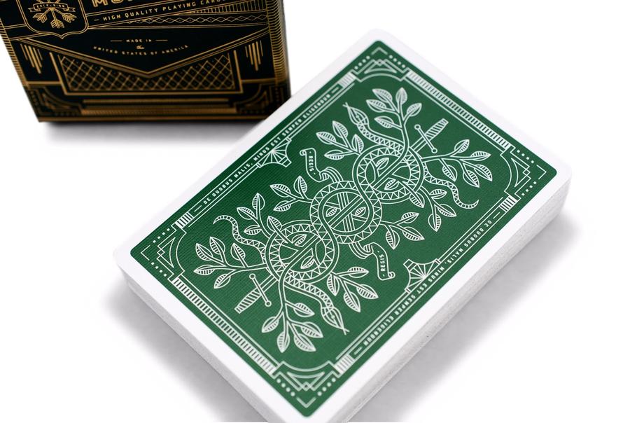 Green Monarch Playing Cards