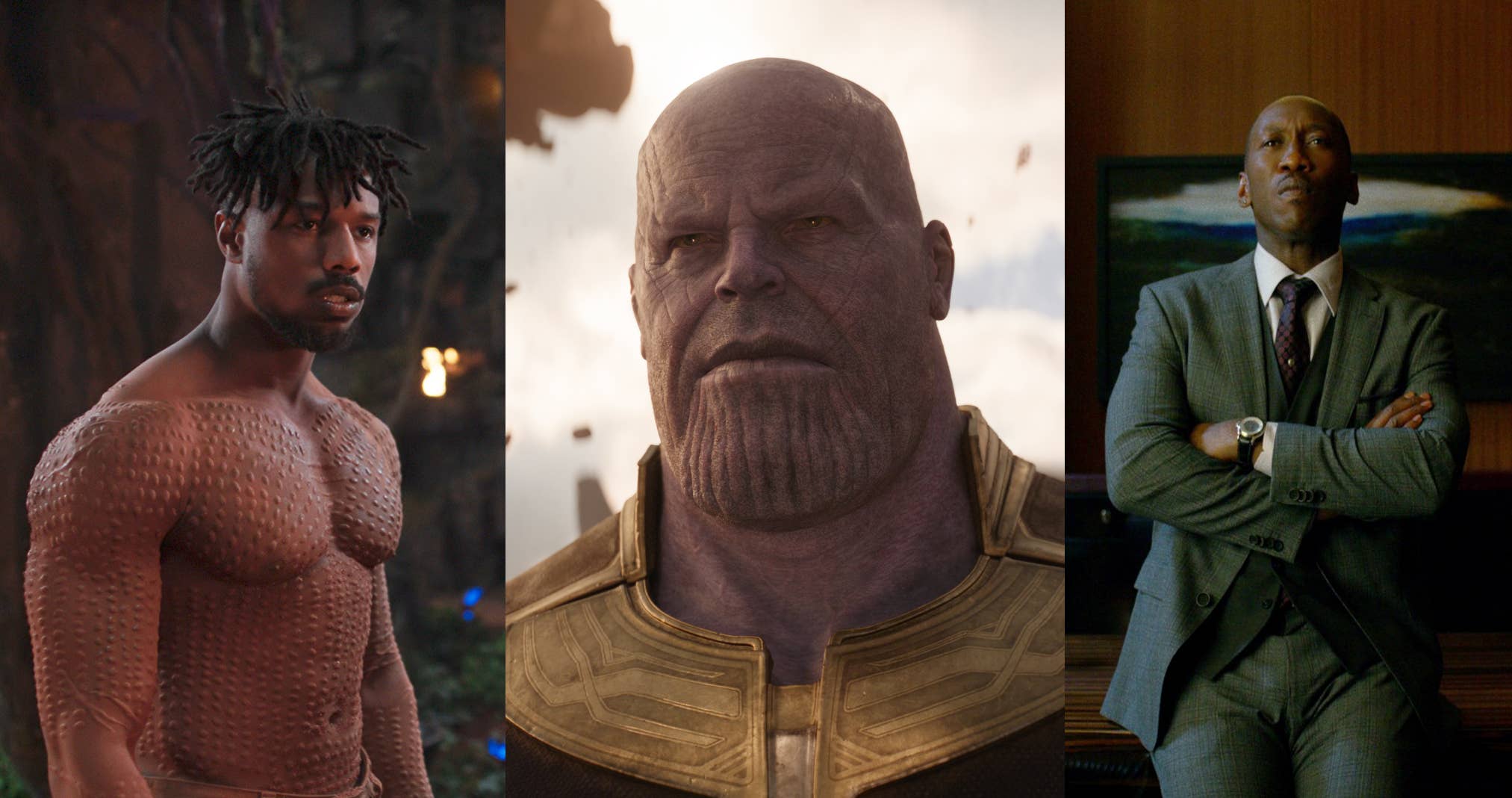 Killmonger, Thanos, and Cottonmouth