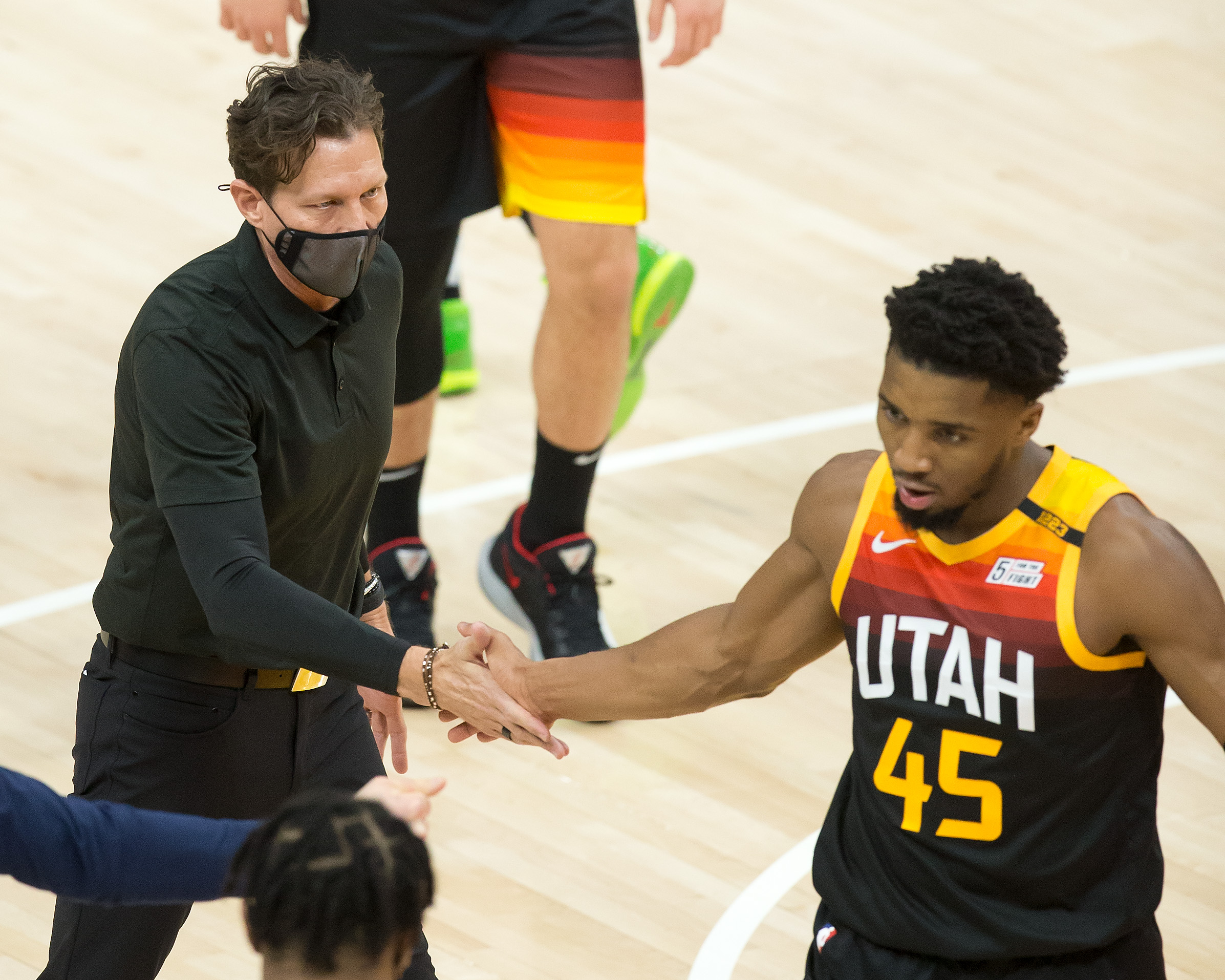 Donovan Mitchell Quin Snyder Jazz Heat 2021