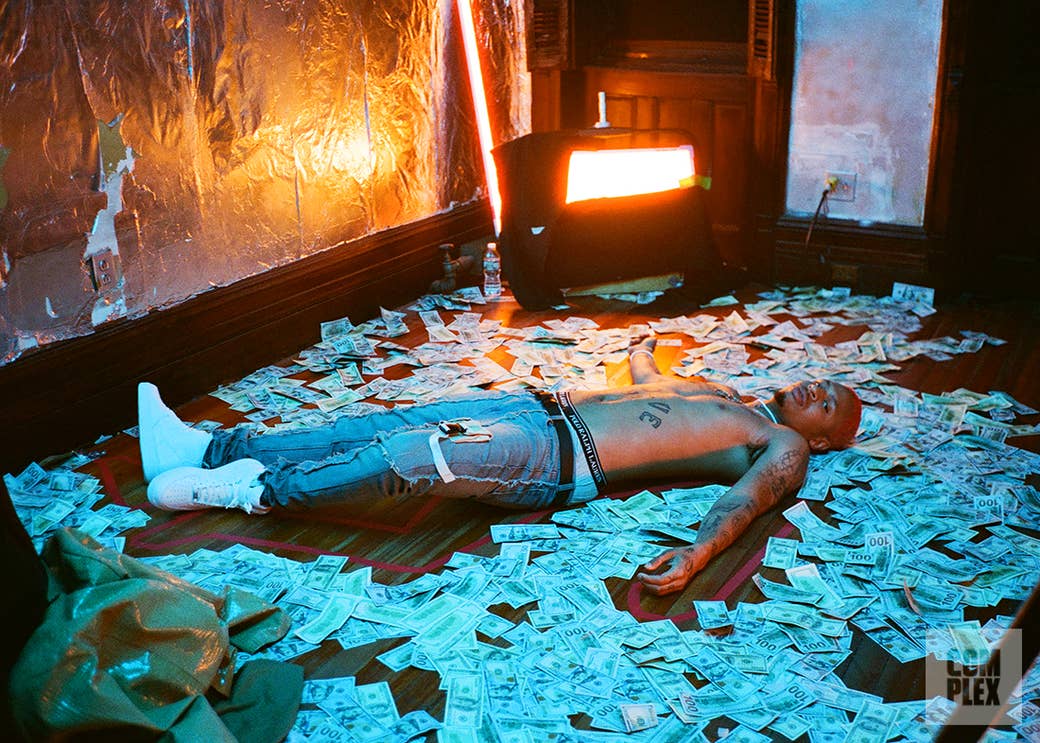 AK the Savior on set of Beast Coast's music video for "Left Hand."