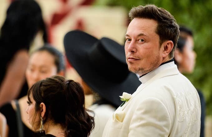 Elon Musk at the 2018 Met Gala.