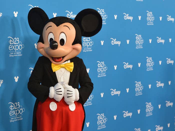 Mickey Mouse on the red carpet during the Disney Legends awards during the D23 Expo