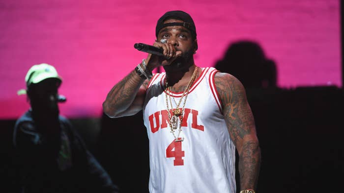 Jim Jones performs live on stage at The Apollo Theater