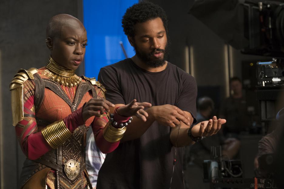 Danai Gurira and Ryan Coogler behind the scenes on &#x27;Black Panther&#x27;