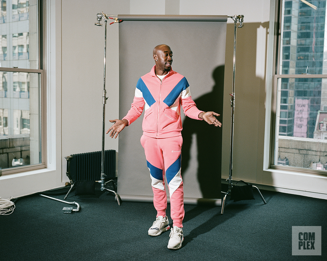 Freddie Gibbs poses for his Complex interview