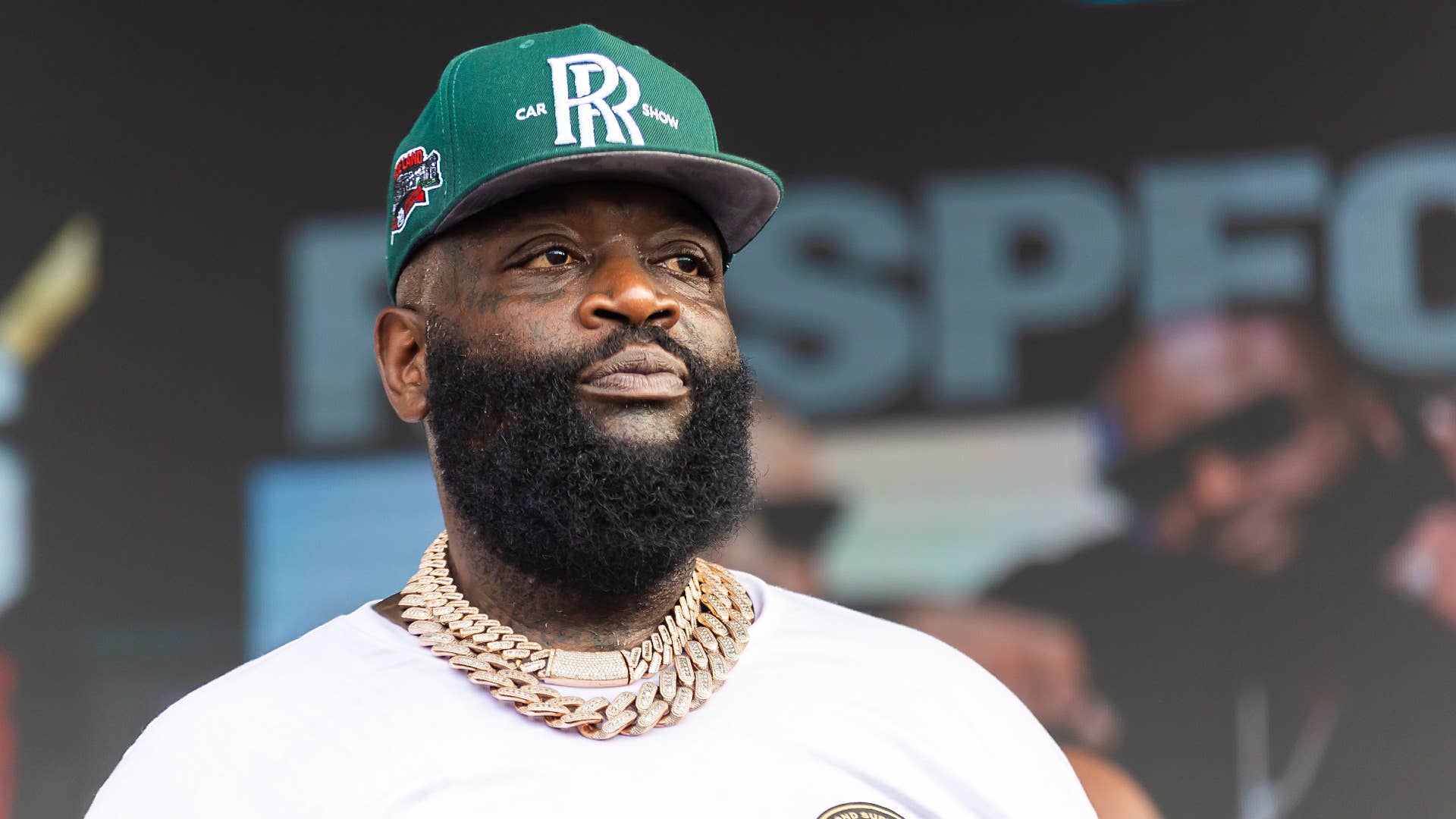 Rick Ross is seen performing